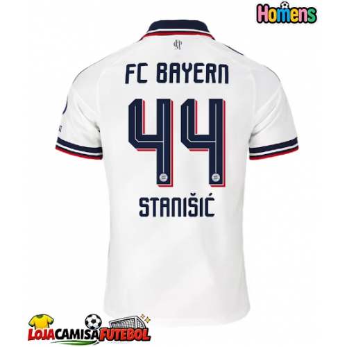 Camisa de Futebol Bayern Munich Josip Stanisic #44 Equipamento Secundário 2026-27 Manga Curta